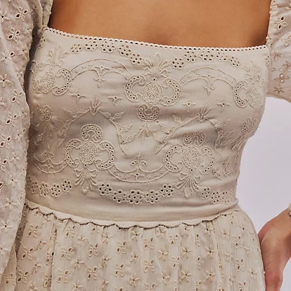 NWTS FREE PEOPLE EYELET MAXI (L) - Picture 4 of 17